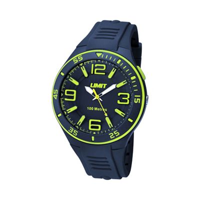 Unisex navy silicone strap watch 5569.24